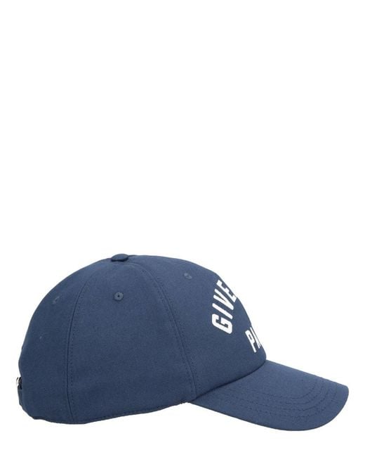 Givenchy Blue Baseball Cap With Embroidered Logo for men