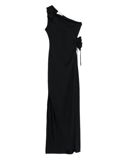 Coperni Black "Asymmetric Flower Gown"