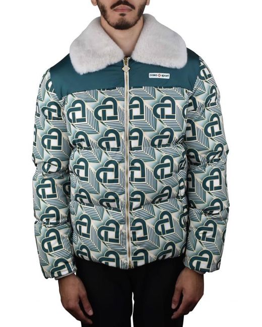 Casablanca Gray Quilted Monogram Jacket