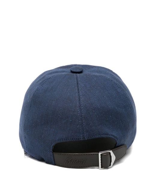 Brioni Blue Logo Baseball Cap for men
