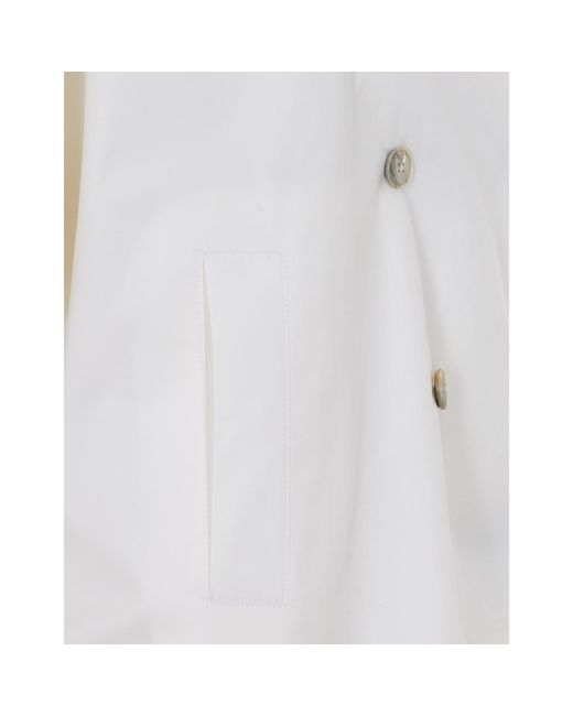 Herno White Dean Poncho