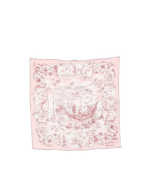 Ferragamo Pink Scarves