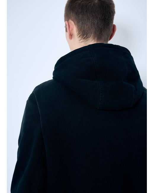 Prada Blue Denim Hooded Jacket for men