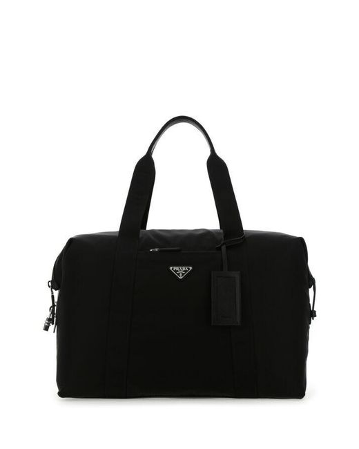 Prada Nylon Travel Bag in Black for Men Lyst