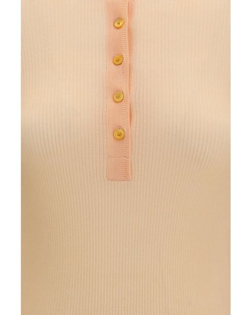 Chloé White Chloé Ribbed Wool Sweater