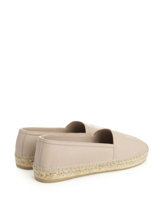Saint Laurent Natural "Cassandre" Espadrilles
