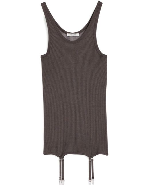 Lemaire Brown Wool Tank Top