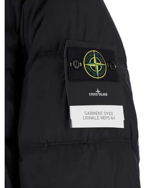Stone Island Blue Button-Up Jacket for men