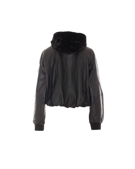 Moose Knuckles Black Cardin Bomber