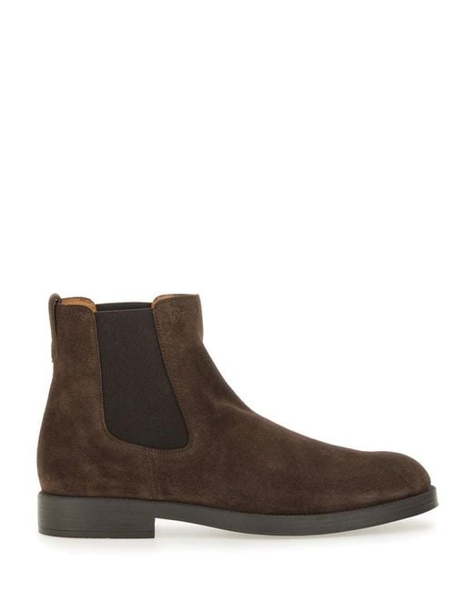 Tod's Brown Suede Ankle Boot for men