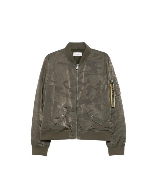 Fendi Green Jackets for men