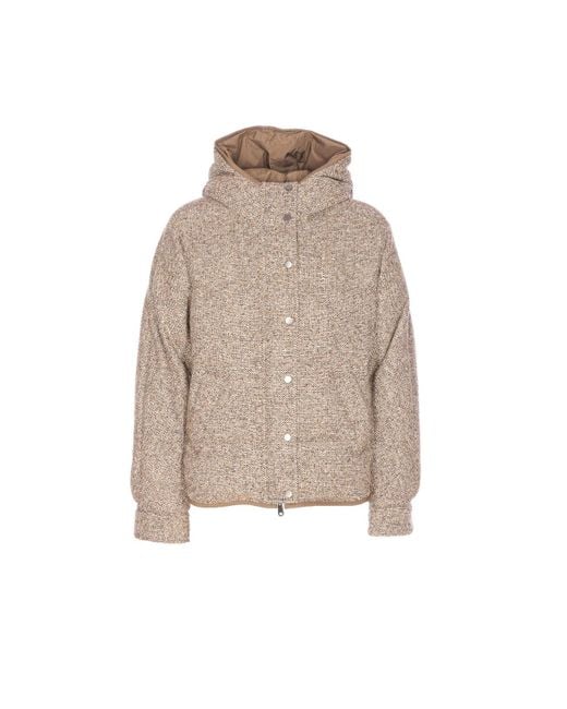 Brunello Cucinelli Natural Reversible Down Jacket