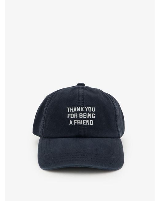AMI Blue Cotton Hat for men