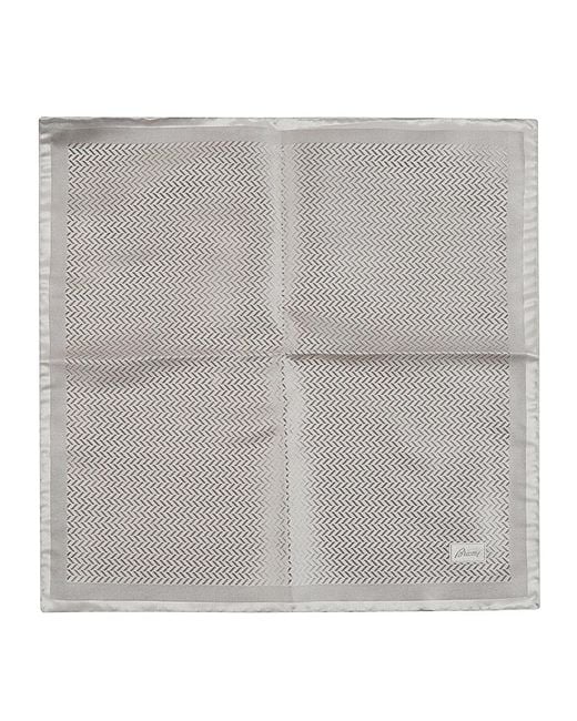 Brioni Gray Scarves for men