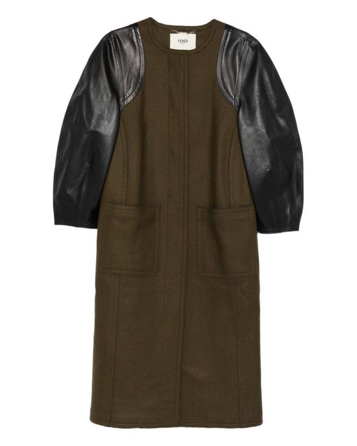Fendi Green Wool Coat