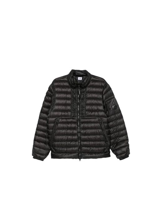 C P Company Black Short Down Jacket for men