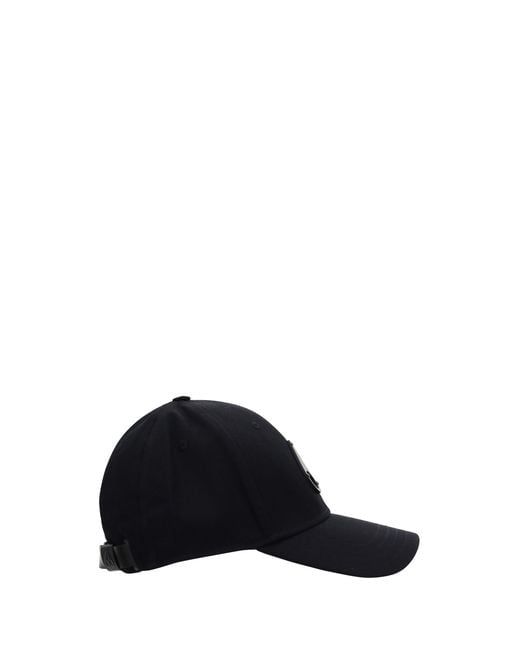 Moose Knuckles Black Logo Icon Baseball Hat for men
