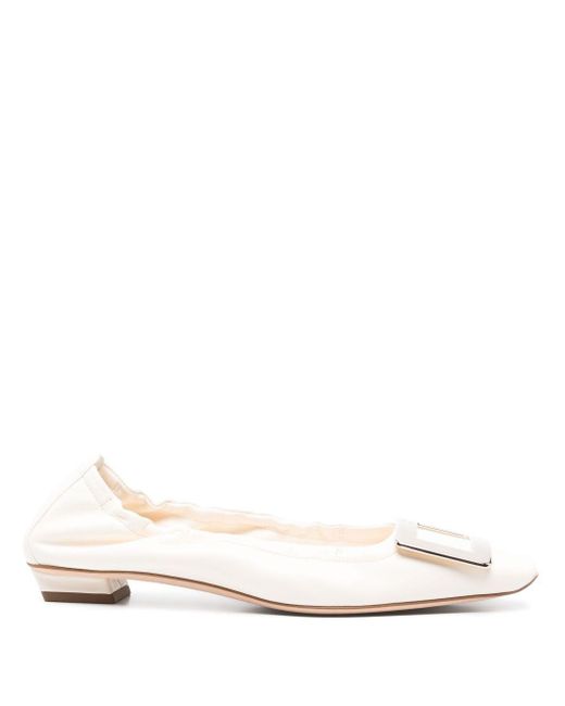 Roger Vivier Natural Flat Shoes
