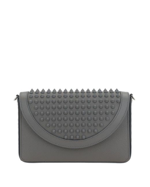 Christian Louboutin Gray Funky Wallet On Chain Mini Borsa for men