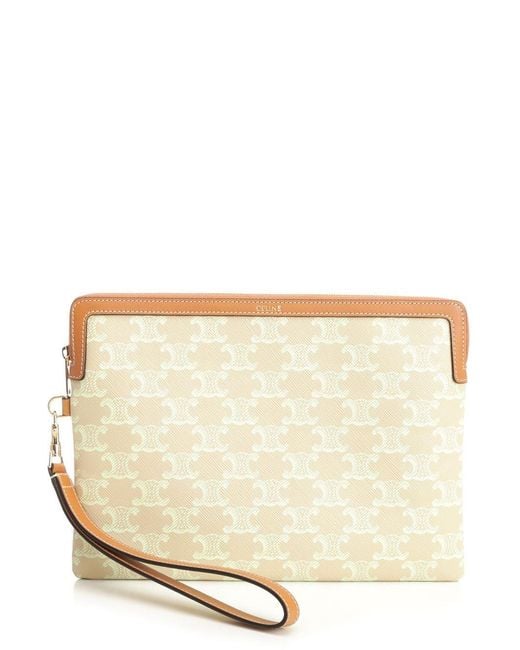 Céline Natural Small Pouch "Triomphe"