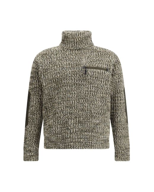 Moncler Men's Gray Aprãs Ski Turtleneck Sweater