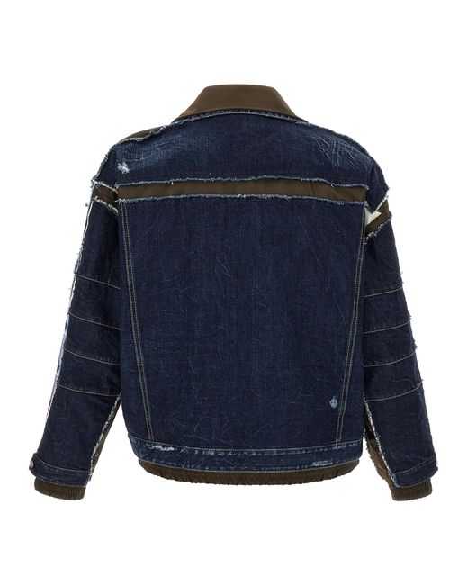 DSquared² Blue Multilayer Denim Jacket for men