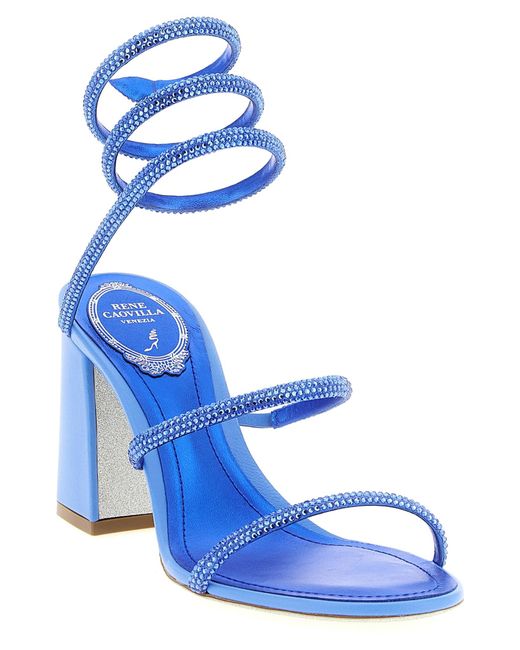 Rene Caovilla Women's Blue High Heel Sandals