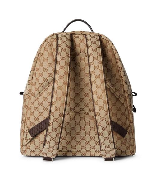 Gucci Natural Gg Fabric Backpack Medium Size for men