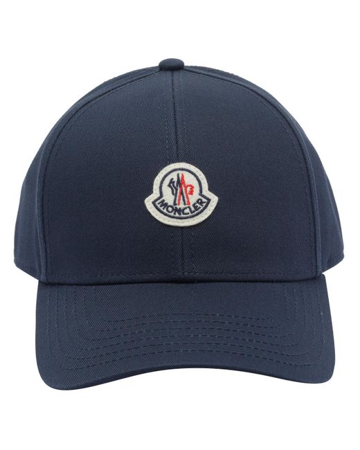 Moncler Blue Logo Baseball Cap for men
