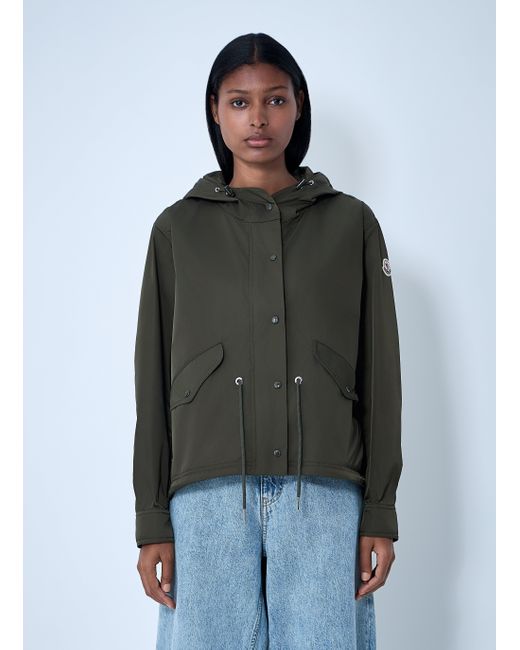 Moncler Green Noizay Short Parka Jacket