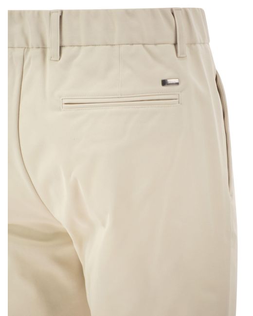 Herno Natural Technical Fabric Drawstring Trousers for men