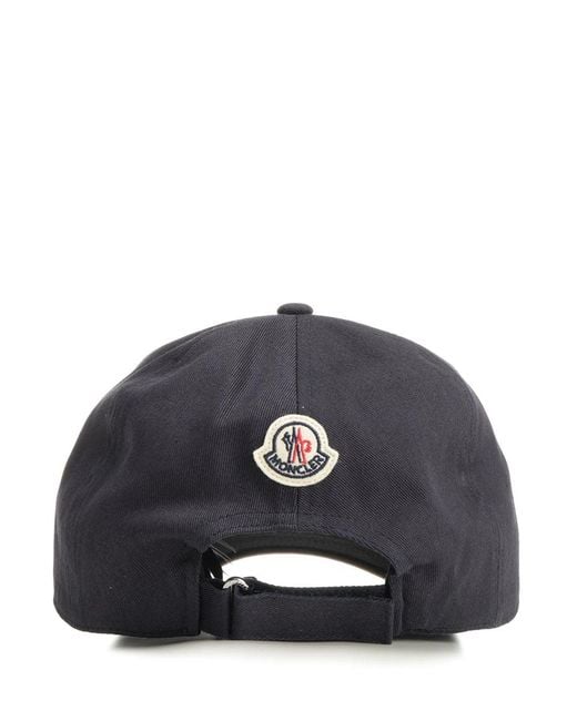 Moncler Blue Baseball Cap for men