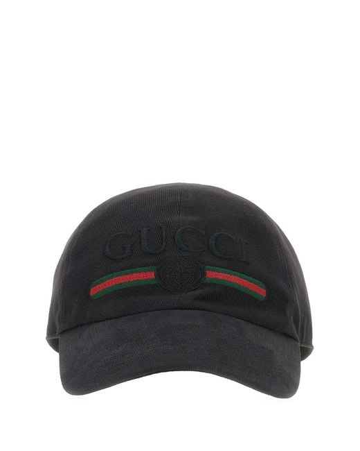 Gucci Black Accessories Hats for men