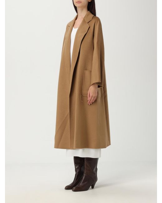 Max Mara Natural Ludmilla Cashmere Coat