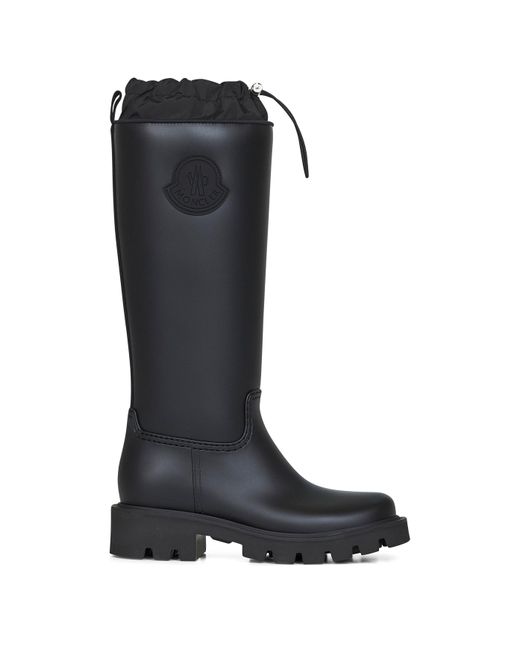 Moncler Black Kickstream High Rain Boots