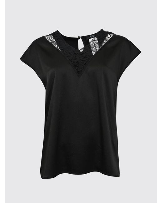 Weekend by Maxmara Black Satin Top
