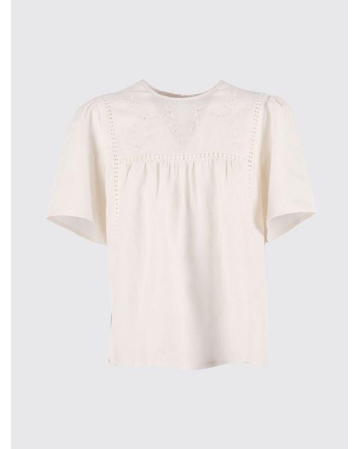 Weekend by Maxmara Natural Embroidered Blouse