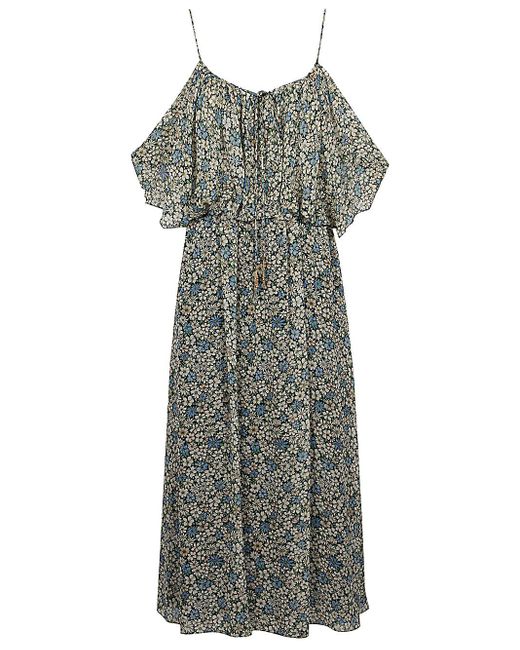 Céline Gray Silk Short Dress