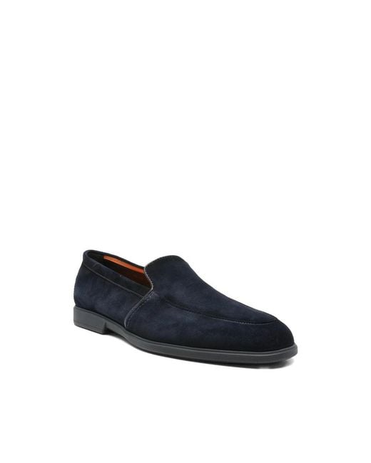 Santoni Blue Shoes for men
