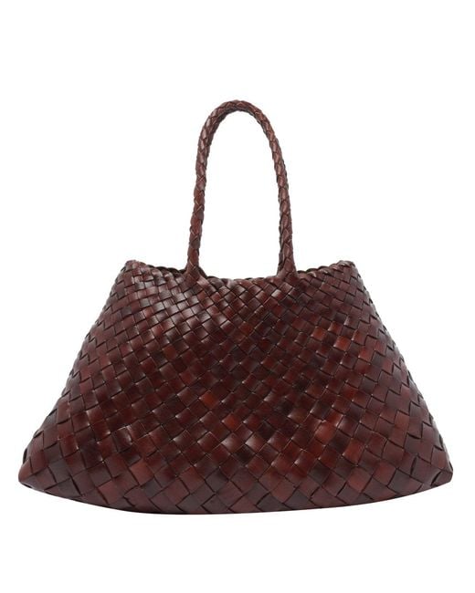 Dragon Diffusion Brown Small Santa Croce Handbag