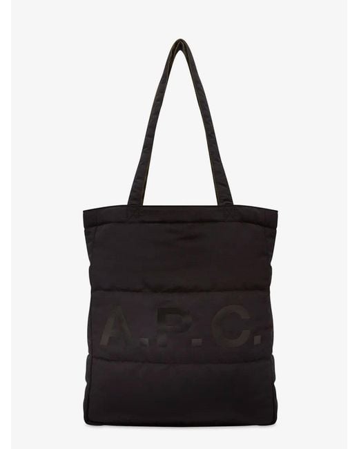 A.P.C. Black Diane Nylon Reversible Shoulder Bag