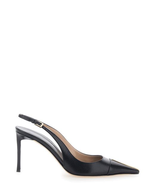Tom Ford Metallic Slingback Pumps Leather