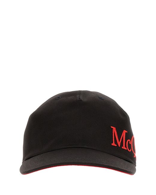 McQueen Black Accessories Hats for men