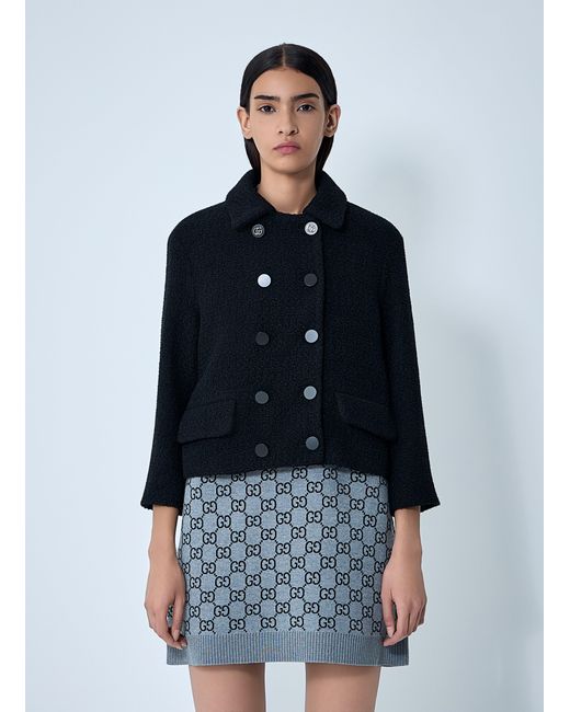 Gucci Blue Wool-Blend Jacket