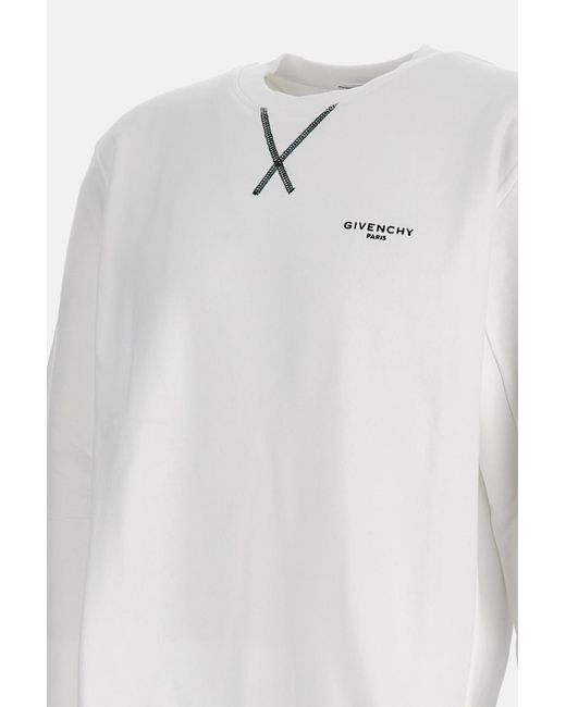 Givenchy White Crew Neck Sweatshirt for men