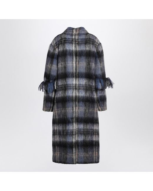Loewe Black Checked Coat