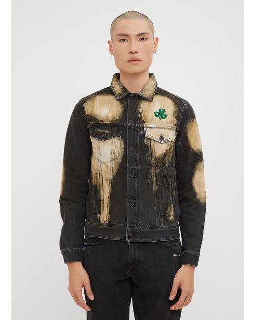 Off-White c/o Virgil Abloh Men's Distressed Bleached Clover