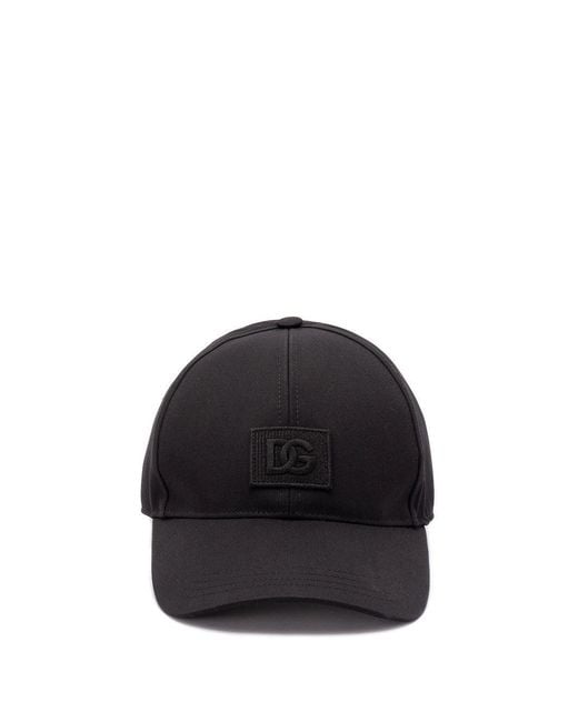 Dolce & Gabbana Black Baseball Cap for men