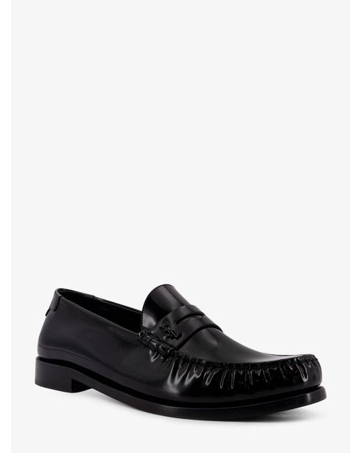 Saint Laurent Men's Black Le Loafer 15 Leather Loafer