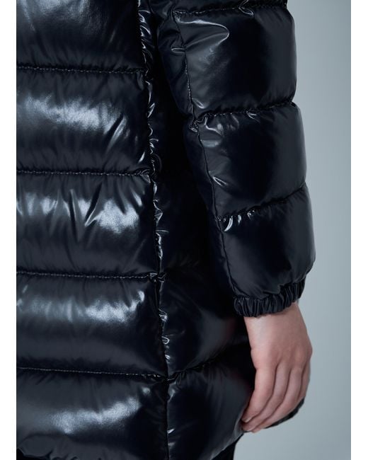 Moncler Blue Courcelles Long Down Coat